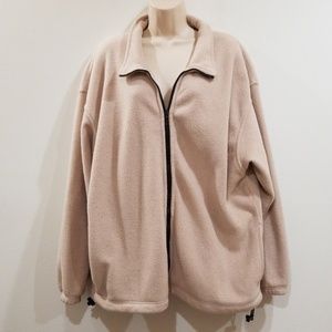 SJB sport women's light tan XL fleece jacket